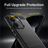 Husa de protectie Techsuit Carbon Silicone compatibil cu Xiaomi Redmi Note 17 Pro Max, Negru