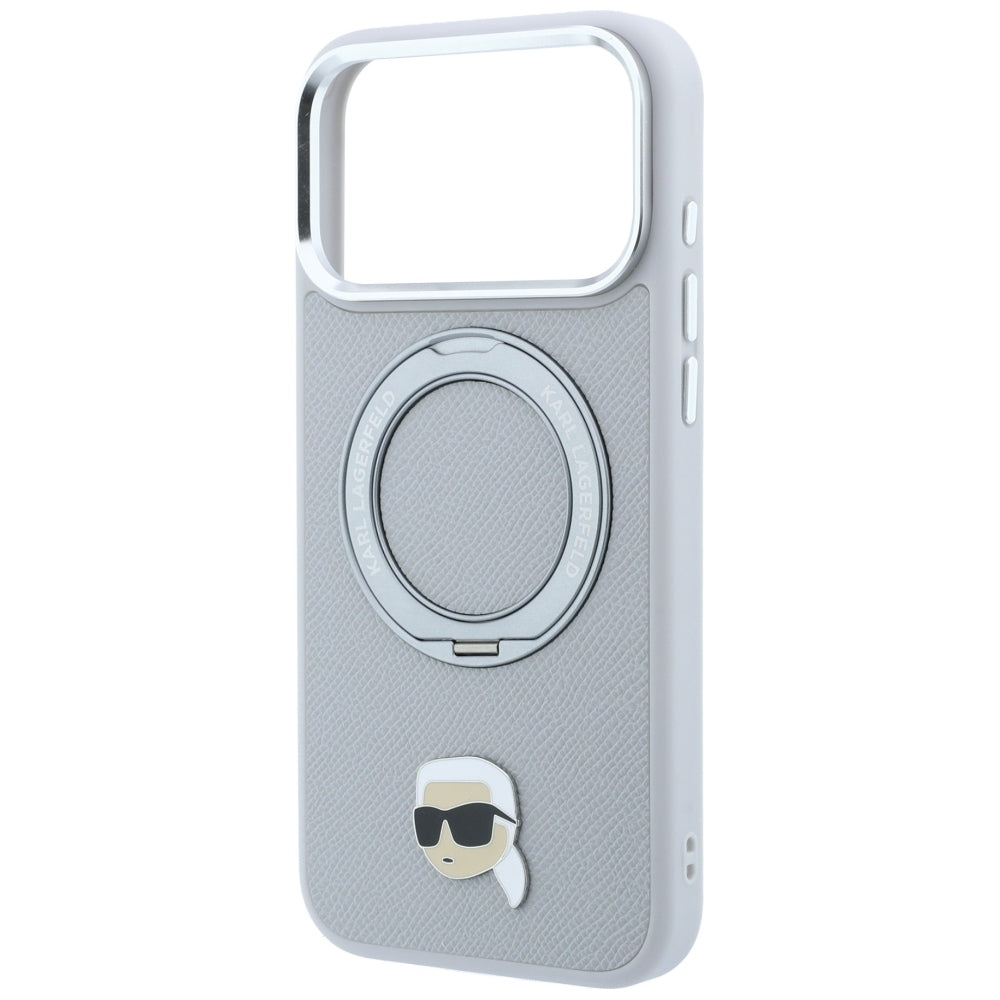 Husa de protectie Karl Lagerfeld compatibil cu iPhone 18 Pro Max / iPhone 17 Pro Max, Gri
