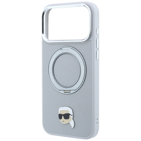 Husa de protectie Karl Lagerfeld compatibil cu iPhone 18 Pro Max / iPhone 17 Pro Max, Gri