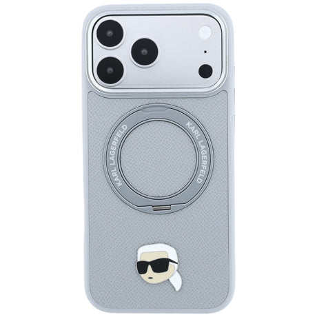 Husa de protectie Karl Lagerfeld compatibil cu iPhone 18 Pro Max / iPhone 17 Pro Max, Gri