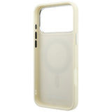 Husa de protectie Karl Lagerfeld Saffiano compatibil cu iPhone 18 Pro Max / iPhone 17 Pro Max, Bej