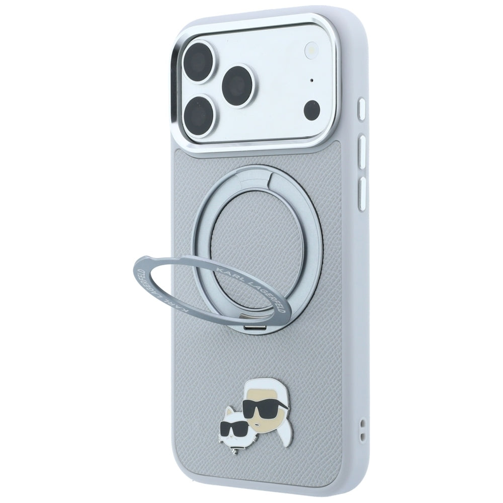 Husa de protectie Karl Lagerfeld compatibil cu iPhone 18 Pro / iPhone 17 Pro, Gri