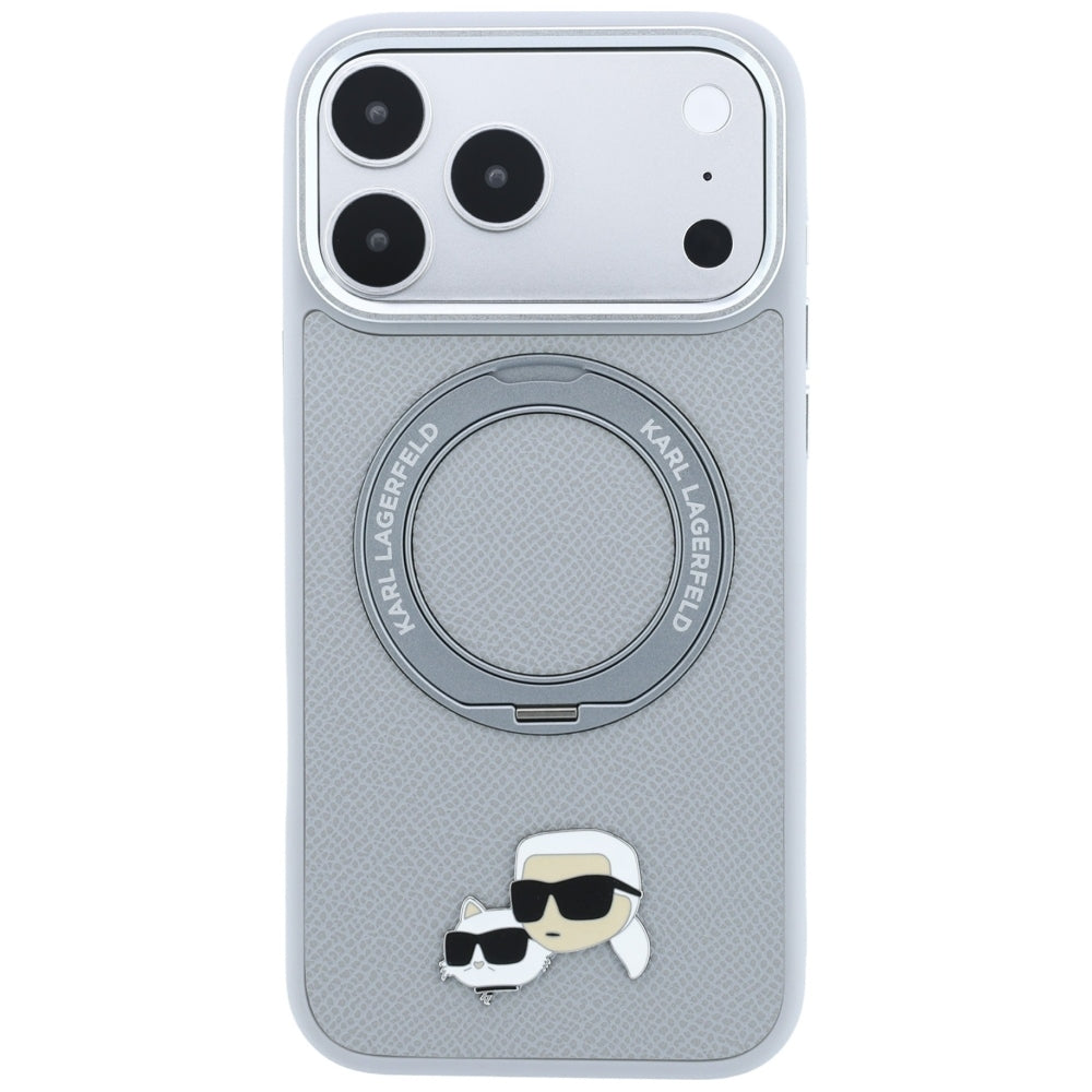 Husa de protectie Karl Lagerfeld compatibil cu iPhone 18 Pro / iPhone 17 Pro, Gri