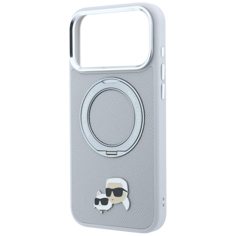 Husa de protectie Karl Lagerfeld compatibil cu iPhone 18 Pro / iPhone 17 Pro, Gri