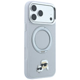 Husa de protectie Karl Lagerfeld compatibil cu iPhone 18 Pro / iPhone 17 Pro, Gri