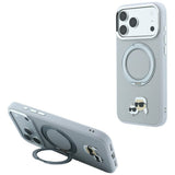 Husa de protectie Karl Lagerfeld compatibil cu iPhone 18 Pro / iPhone 17 Pro, Gri