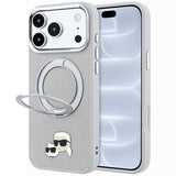 Husa de protectie Karl Lagerfeld compatibil cu iPhone 18 Pro / iPhone 17 Pro, Gri