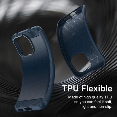 Techsuit Carbon Silicone védőtok Xiaomi Redmi Note 17 Pro 5G készülékhez, kék