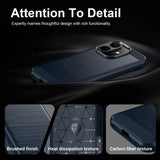 Husa de protectie Techsuit Carbon Silicone compatibil cu Xiaomi Redmi Note 17 Pro 5G, Albastru