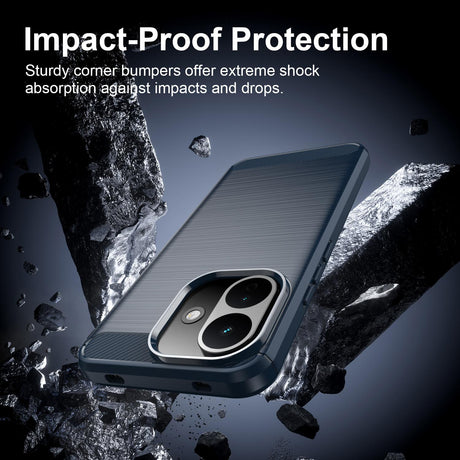 Techsuit Carbon Silicone védőtok Xiaomi Redmi Note 17 Pro 5G készülékhez, kék