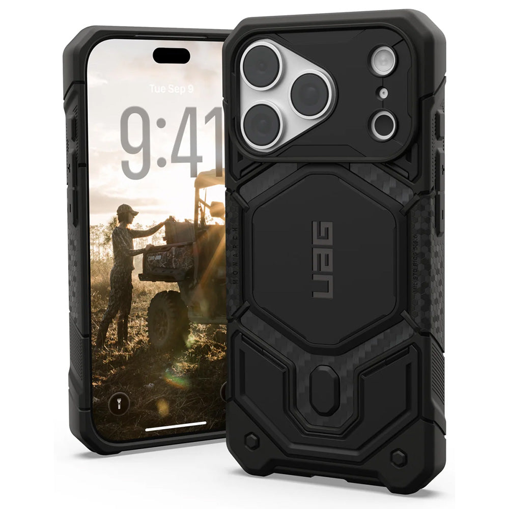 Husa de protectie UAG Monarch Pro compatibil cu iPhone 17 Pro / iPhone 18 Pro, Gri