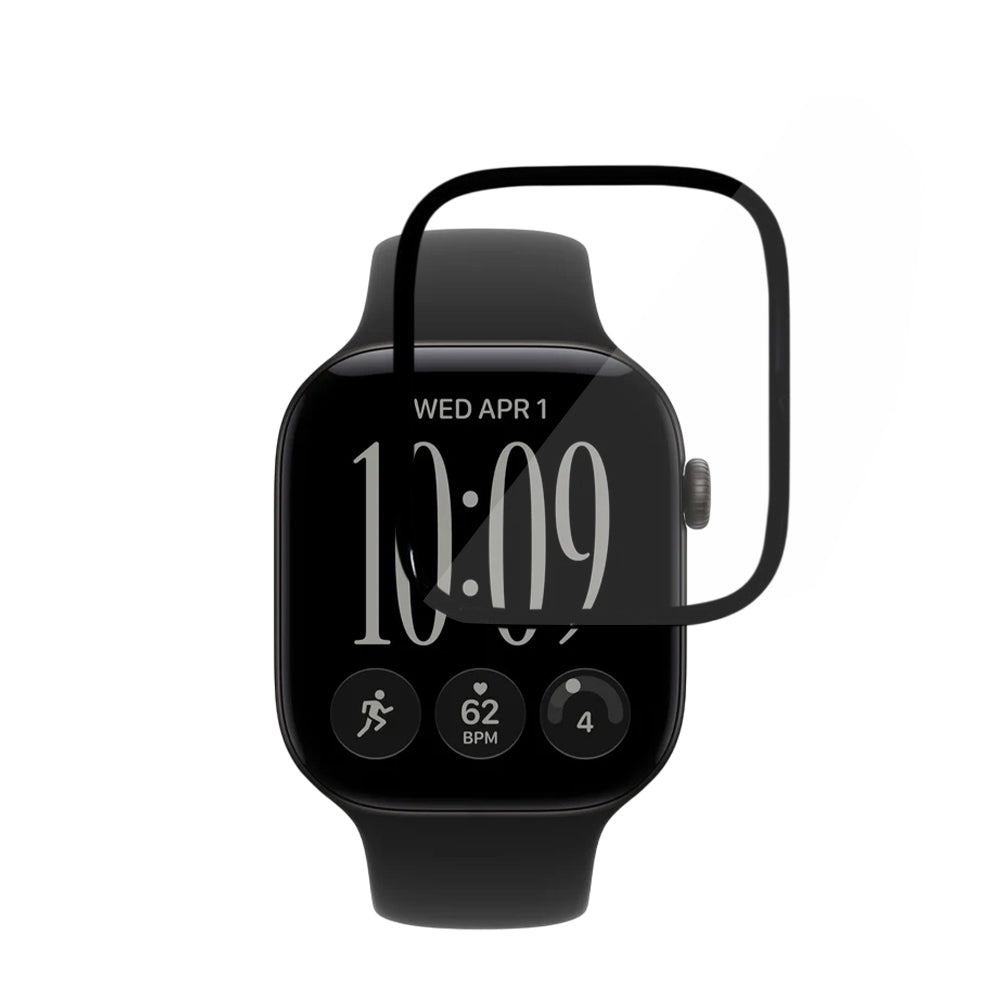 Folie de protectie smartwatch Techsuit compatibil cu Apple Watch 12 46mm, Negru
