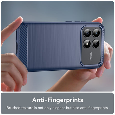 Techsuit Carbon Silicone védőtok Xiaomi Poco F9 Pro készülékhez, kék