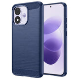 Husa de protectie Techsuit Carbon Silicone compatibil cu Xiaomi Redmi Note 17 4G / Redmi Note 17 5G, Albastru