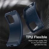 Husa de protectie Techsuit Carbon Silicone compatibil cu Xiaomi Redmi 17 4G / Redmi 17 5G, Albastru