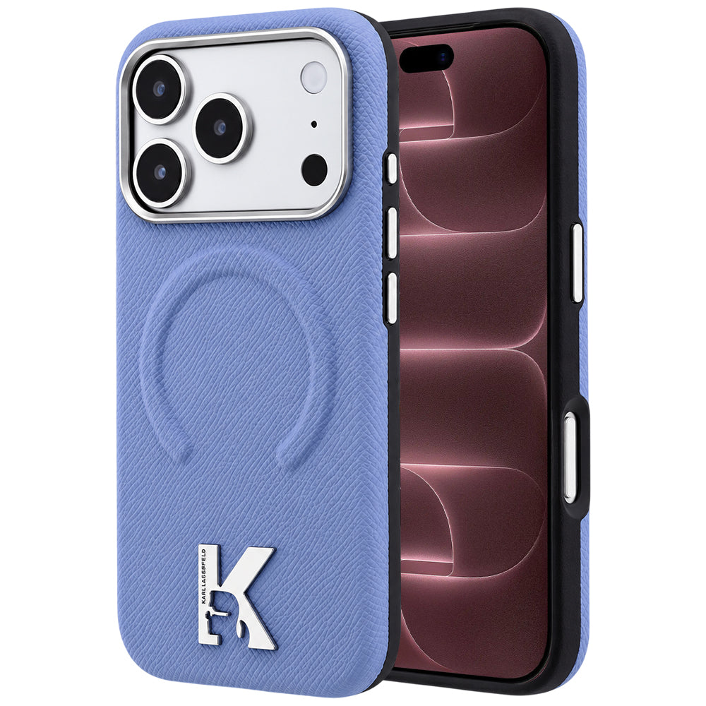 Husa de protectie Karl Lagerfeld compatibil cu iPhone 18 Pro Max / iPhone 17 Pro Max, Albastru