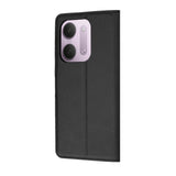 Husa de protectie Techsuit Leather Folio compatibil cu Xiaomi Redmi 17C 5G, Negru