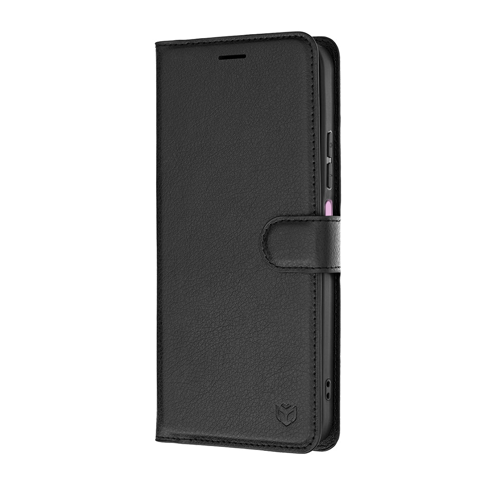 Husa de protectie Techsuit Leather Folio compatibil cu Xiaomi Redmi 17C 5G, Negru
