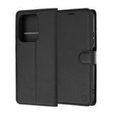 Husa de protectie Techsuit Leather Folio compatibil cu Xiaomi Redmi 17C 5G, Negru