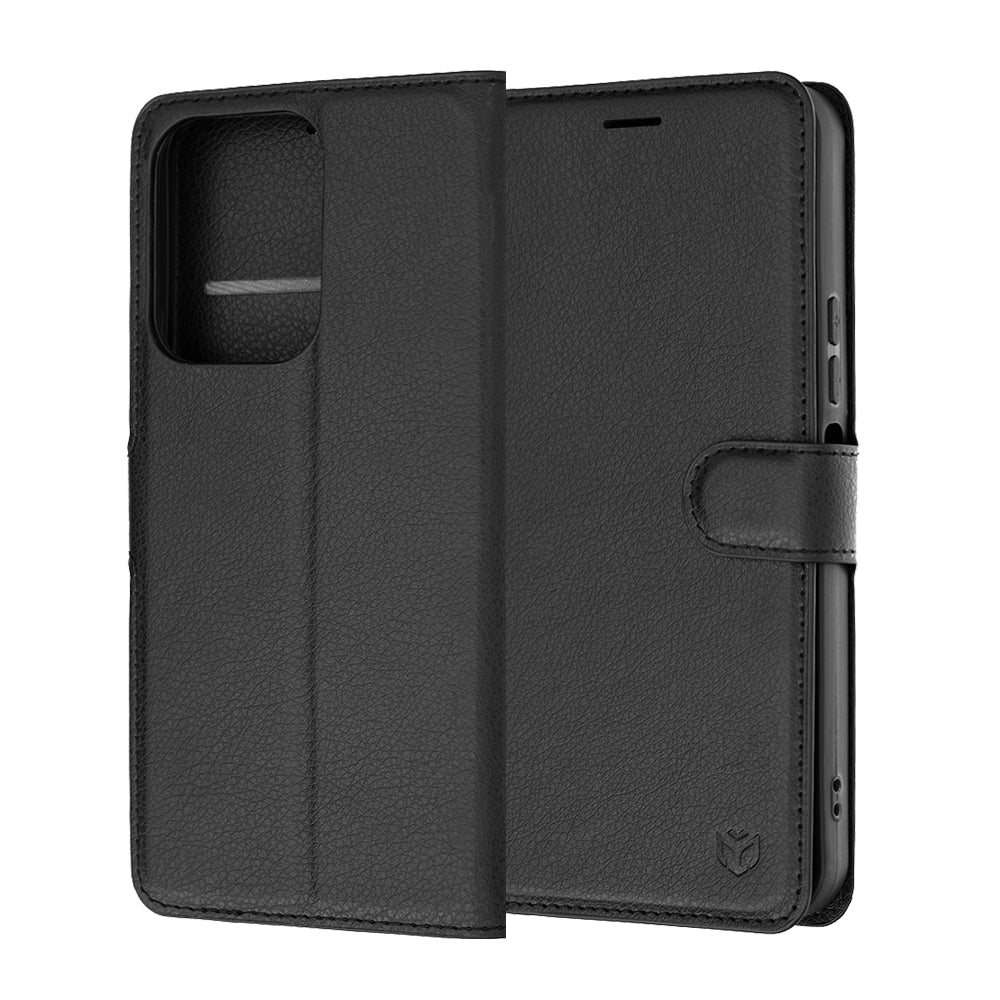 Husa de protectie Techsuit Leather Folio compatibil cu Xiaomi Redmi 17 4G / Redmi 17 5G, Negru