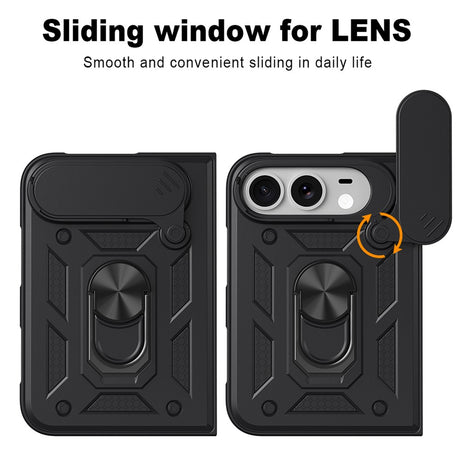 Husa de protectie Techsuit CamShield Series compatibil cu iPhone Duo, Negru