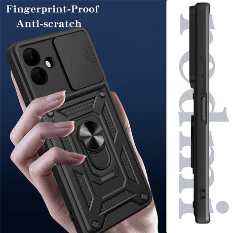 Husa de protectie Techsuit CamShield Series compatibil cu Samsung Galaxy A08 4G / A07 5G, Negru