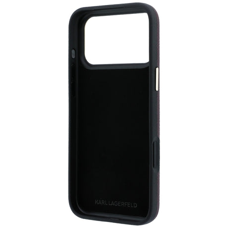 Husa de protectie Karl Lagerfeld compatibil cu iPhone 17 Pro / iPhone 18 Pro, Bordo