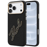 Husa de protectie Karl Lagerfeld compatibil cu iPhone 17 Pro / iPhone 18 Pro, Negru