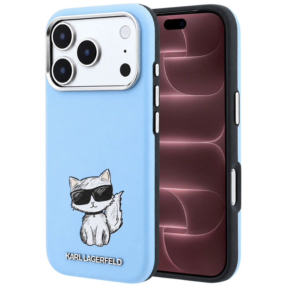 Husa de protectie Karl Lagerfeld compatibil cu iPhone 17 Pro Max / iPhone 18 Pro Max, Albastru