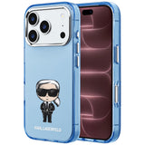 Husa de protectie Karl Lagerfeld compatibil cu iPhone 17 Pro Max / iPhone 18 Pro Max, Albastru