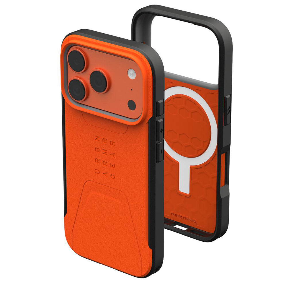 Husa de protectie UAG Civilian LT compatibil cu iPhone 17 Pro Max, Portocaliu