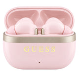 Casti In-ear, BT, TWS - Guess Glossy Gold Line Classic (GUTWSN2HGGSP) - Pink
