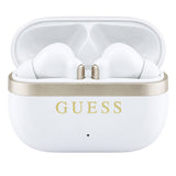 Casti In-ear, BT, TWS - Guess Glossy Gold Line Classic (GUTWSN2HGGSH) - White