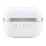 Casti In-ear, BT, TWS - Guess Glossy Gold Line Classic (GUTWSN2HGGSH) - White
