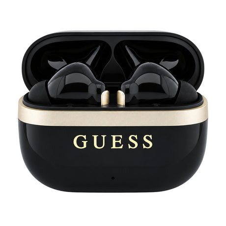 Casti In-ear, BT, TWS - Guess Glossy Gold Line Classic (GUTWSN2HGGSK) - Black
