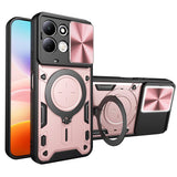 Husa de protectie Techsuit CamGuard Pro compatibil cu Xiaomi Redmi 17 4G / Redmi 17 5G, Roz Auriu