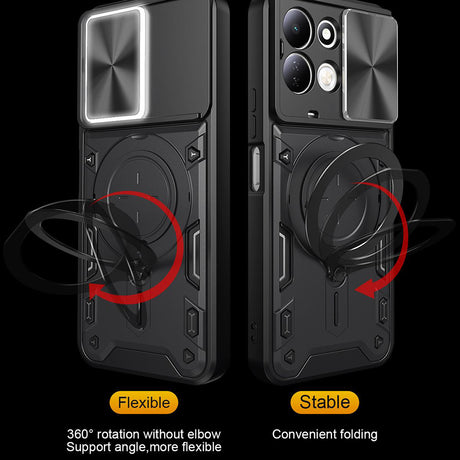 Husa de protectie Techsuit CamGuard Pro compatibil cu Xiaomi Redmi 17 4G / Redmi 17 5G, Roșu