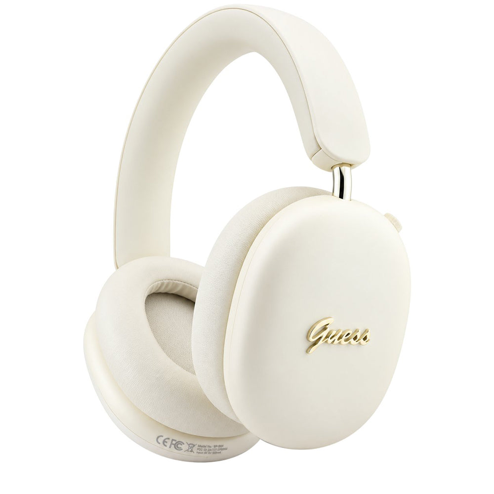 Casti Wireless Guess Metal Script Logo (GUBHP10HMBSE), BT 5.4, ENC, Bej