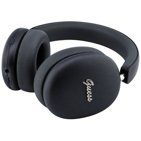 Casti Wireless Guess Metal Script Logo (GUBHP10HMBSK), BT 5.4 ENC, Negru