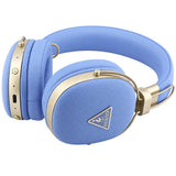 Casti Wireless Guess Grained Triangle Logo (GUBHP72PGTCSB), Bluetooth ENC, Albastru