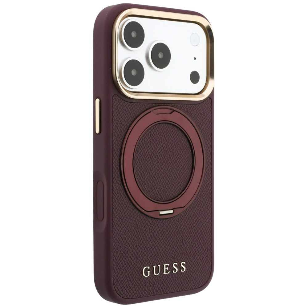 Husa de protectie Guess compatibil cu iPhone 17 Pro / iPhone 18 Pro, Bordo