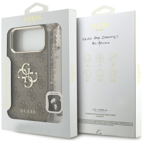 Husa de protectie Guess compatibil cu iPhone 17 Pro / iPhone 18 Pro, Maro
