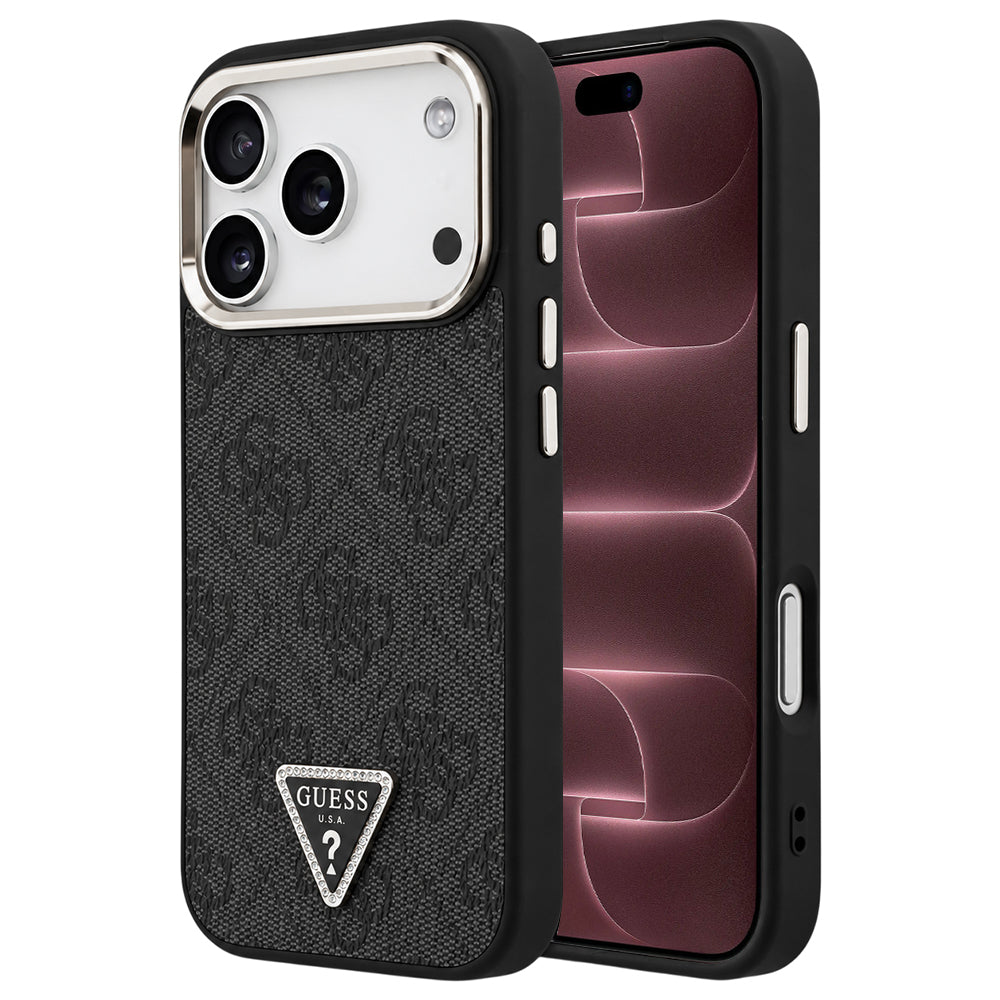 Husa de protectie Guess Hardcase 4G compatibil cu iPhone 17 Pro Max / iPhone 18 Pro Max, Negru