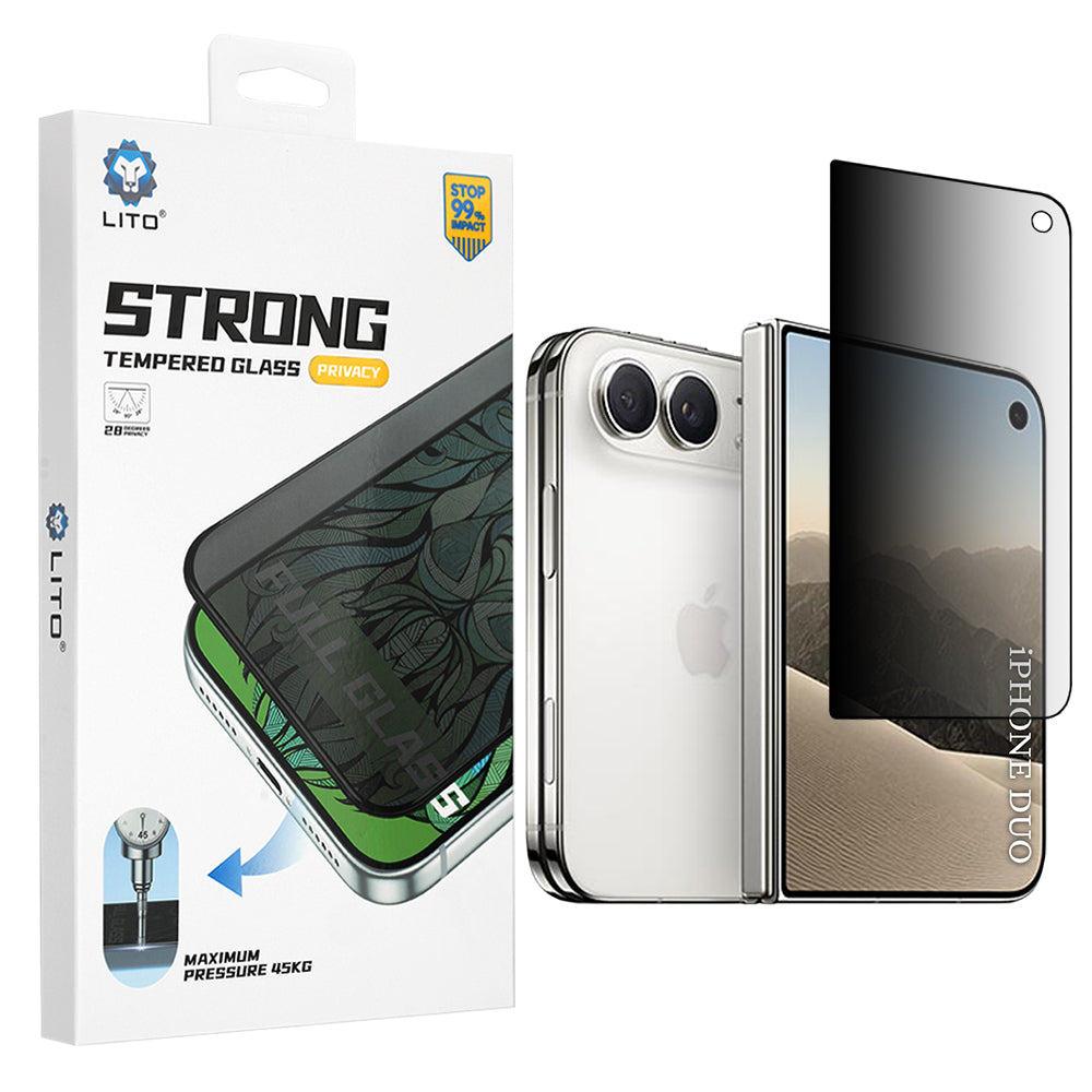 Folie de protectie Lito D+ Max compatibil cu iPhone Duo, Negru