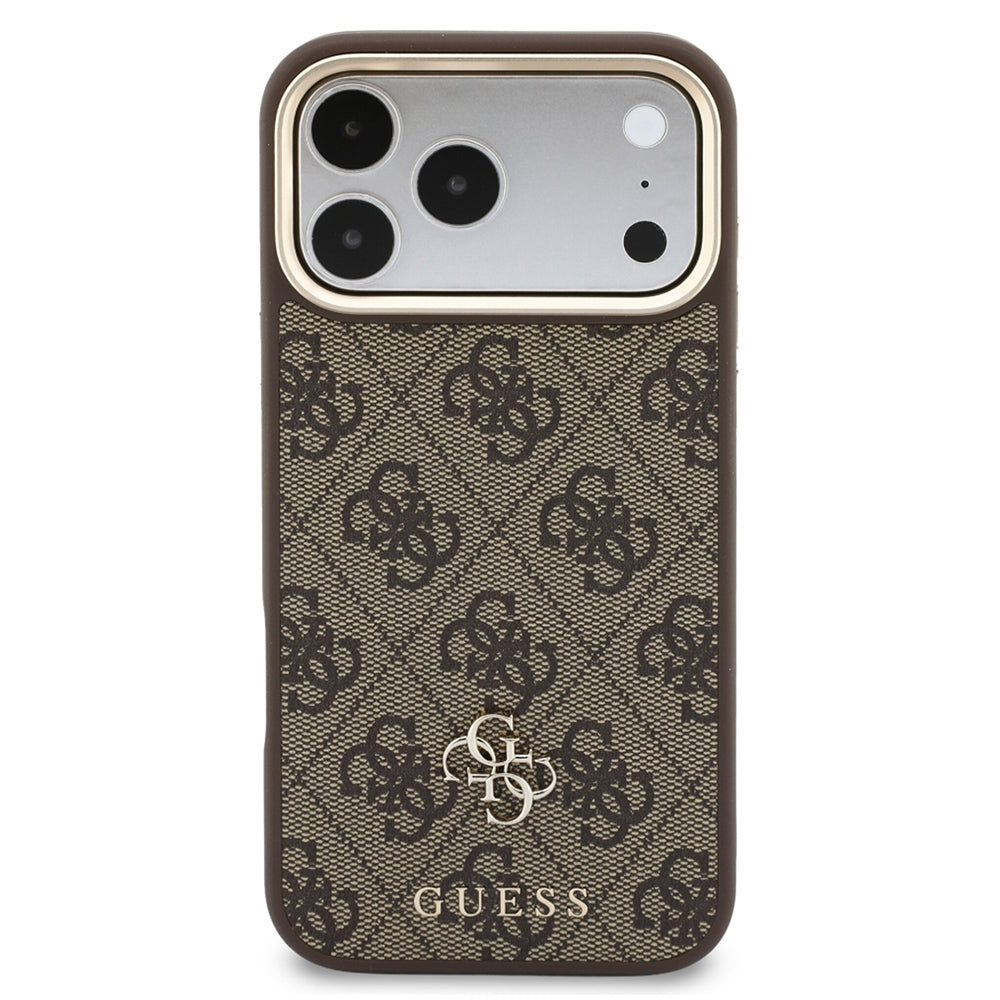 Husa de protectie Guess Hardcase 4G compatibil cu iPhone 18 Pro / iPhone 17 Pro, Maro