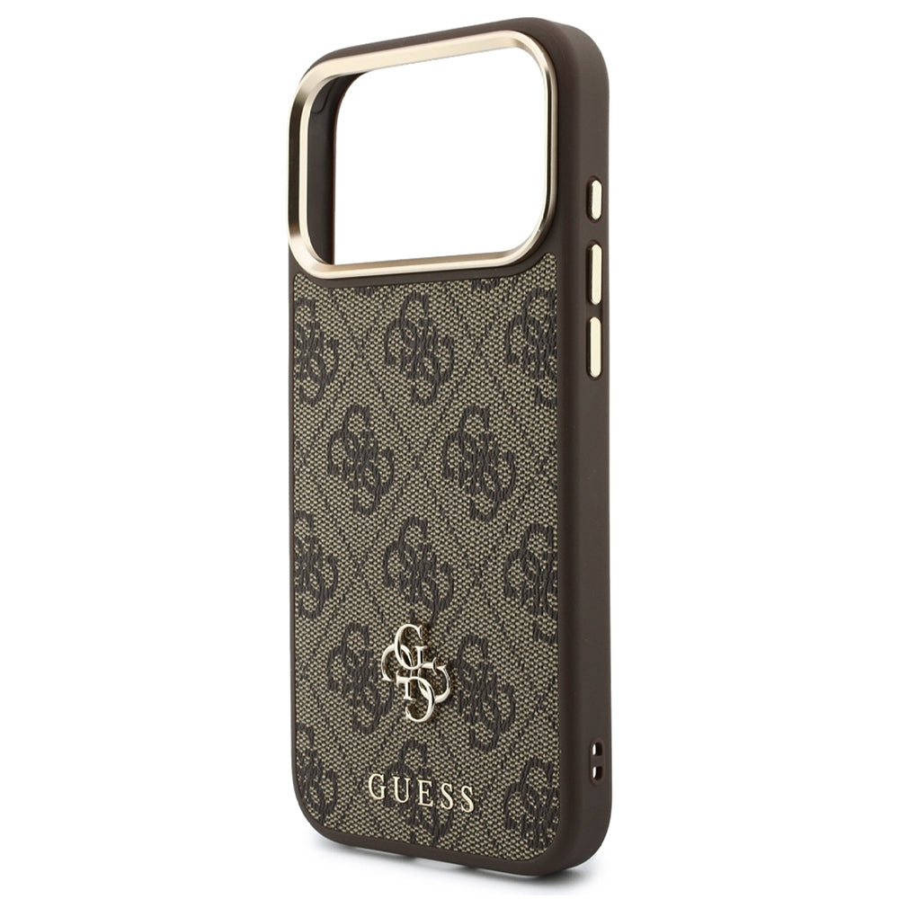 Husa de protectie Guess Hardcase 4G compatibil cu iPhone 18 Pro Max / iPhone 17 Pro Max, Maro