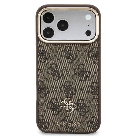 Husa de protectie Guess Hardcase 4G compatibil cu iPhone 18 Pro Max / iPhone 17 Pro Max, Maro