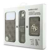 Husa de protectie Guess Hardcase 4G compatibil cu iPhone 18 Pro Max / iPhone 17 Pro Max, Maro