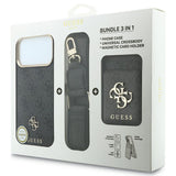 Husa de protectie Guess Hardcase 4G compatibil cu iPhone 18 Pro / iPhone 17 Pro, Negru