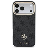 Husa de protectie Guess Hardcase 4G compatibil cu iPhone 18 Pro / iPhone 17 Pro, Negru